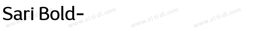 Sari Bold字体转换